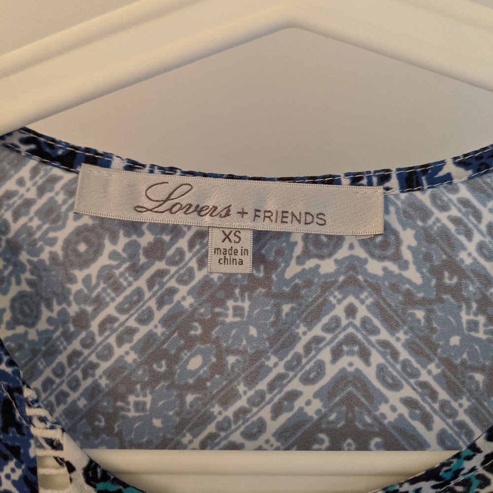 Blue mini dress from lovers + friends